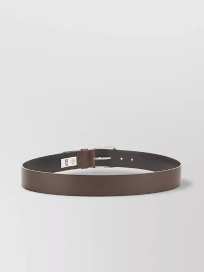 Hugo Boss Adjustable Metal Buckle Belt With Multiple Holes In Red