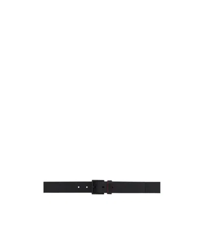 Hugo Boss Adjustable Needle Buckle Waist Belt In Black