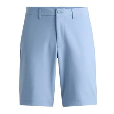 Hugo Boss Adjustable Waistband Shorts In Blue