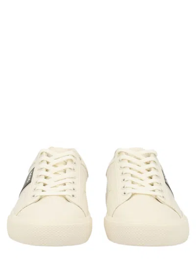 Hugo Boss Aiden Low-top Cream Polyester Sneakers In Multi