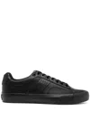 Hugo Boss Black Faux-leather Contrast Backtab Sneakers In 黑色