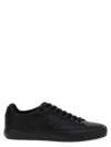 Hugo Boss Black Faux-leather Contrast Backtab Sneakers In Black