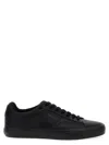 Hugo Boss Black Faux-leather Contrast Backtab Sneakers In Black