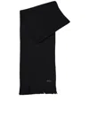 Hugo Boss Raschel-knit Scarf In Virgin Wool