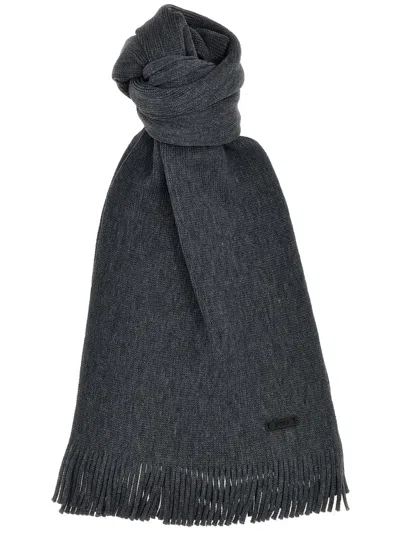 Hugo Boss Albas Scarf In Gray