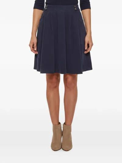 Pre-owned Hugo Boss A-line Mini Skirt In Blue