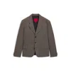 Hugo Boss All-gender Modern-fit Suit Jacket In Mouliné Twill