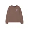 Hugo Boss All-gender Sweatshirt With Happy Hugo Artwork In Brown