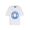 Hugo Boss All-gender T-shirt With Blurred Logo Print In White