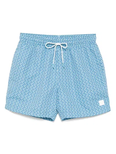 Hugo Boss All-over Print Drawstring Swim Shorts