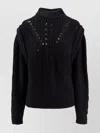 Hugo Boss Alpaca Wool Blend High Collar Sweater In Black