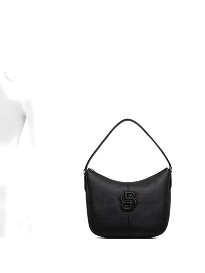 Hugo Boss Anett Logo-embossed Tote Bag In Black