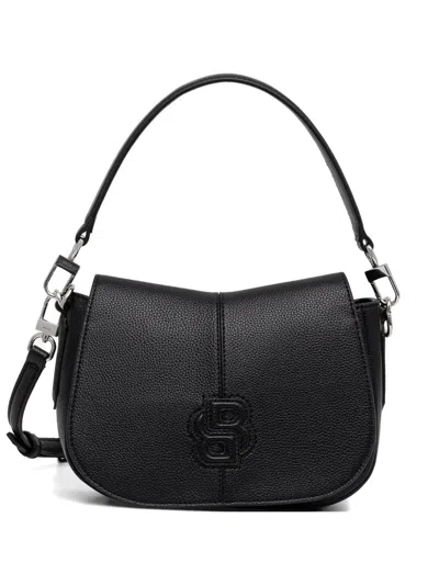 Hugo Boss Anett Logo Shoulder Bag In Black