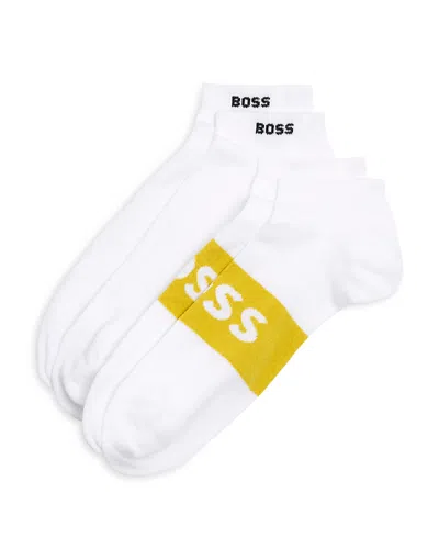 Hugo Boss Ankle Socks, Pack Of 2 In White