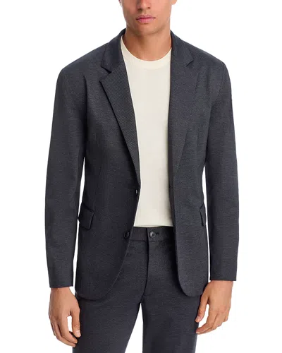 Hugo Boss Anton Extra Slim Fit Melange Soft Jacket In Blue