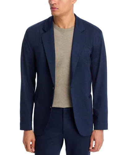 Hugo Boss Anton Extra Slim Fit Melange Soft Jacket In Blue