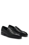 Hugo Boss Boss Derreck Penny Loafer In Black