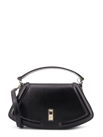 HUGO BOSS ARIELL LEATHER SHOULDER BAG