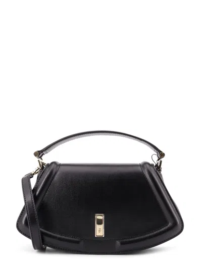 HUGO BOSS ARIELL LEATHER SHOULDER BAG