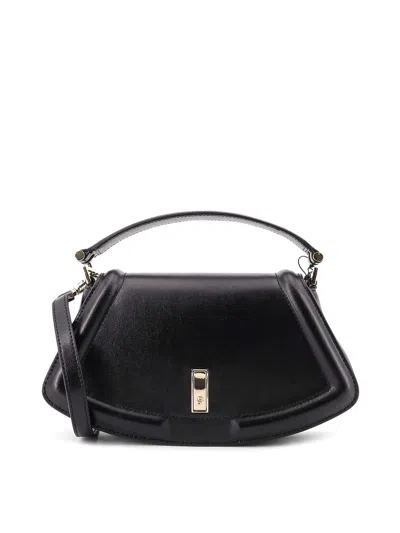 HUGO BOSS ARIELL LEATHER SHOULDER BAG