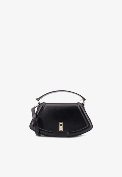 HUGO BOSS ARIELL LEATHER SHOULDER BAG