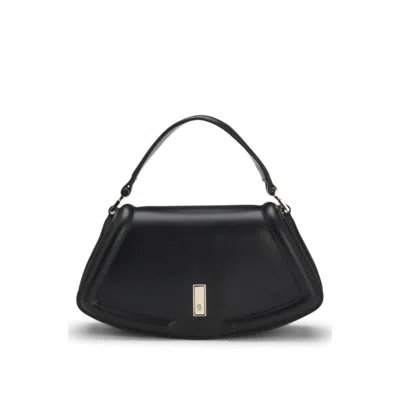 Hugo Boss Ariell Shoulder Bag In Leather In Black