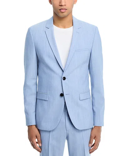 Hugo Boss Arti Melange Extra Slim Fit Suit Jacket In Light Blue