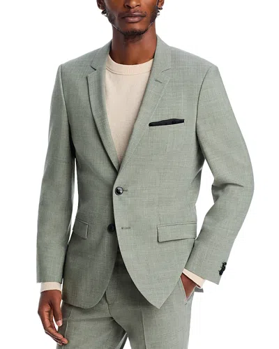 Hugo Boss Arti Melange Extra Slim Fit Suit Jacket In Open Green