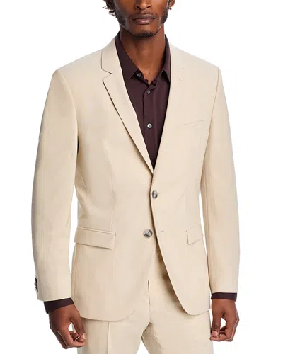 Hugo Boss Arti Melange Extra Slim Fit Suit Jacket In Tan
