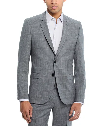 Hugo Boss Arti Plaid Extra Slim Fit Suit Jacket In Open Grey