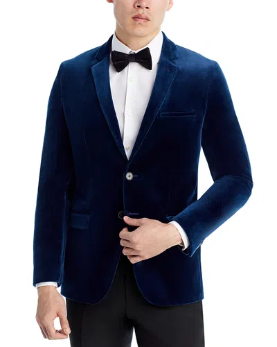 Hugo Boss Arti Velvet Extra Slim Fit Blazer In Navy
