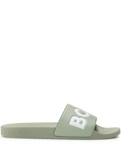Hugo Boss Aryeh Slides In Green