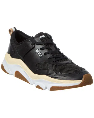 Hugo Boss Asher Leather & Mesh Sneaker