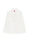 Hugo Boss Asmalla Buttoned Blazer In Neutral
