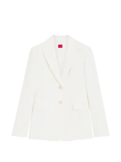 Hugo Boss Asmalla Buttoned Blazer In Neutral