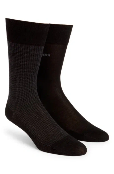 Hugo Boss Boss Assorted 2-pack Dress Socks In Black