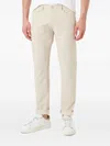 Hugo Boss Slim-fit Trousers In Neutrals