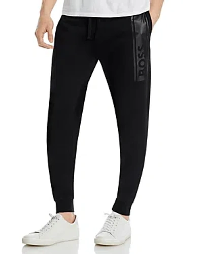 Hugo Boss Authentic Cotton Regular Fit Sweatpants In Black