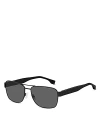 Hugo Boss Aviator Sunglasses, 60mm In Black/gray Polarized Solid