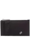 Hugo Boss B Icon Leather Card Case In Black
