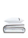 Hugo Boss B-linea Stripe-detail Bedding Set In White