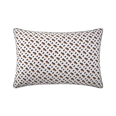 Hugo Boss B Monogram 100% Cotton Pillow Sham In Tan