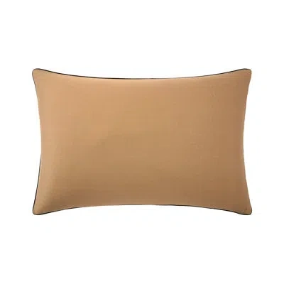 Hugo Boss B Monogram 100% Cotton Pillow Sham In Tan