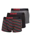 Hugo Boss B-trunk Logo Waistband Boxers (pack Of Three) In Multi
