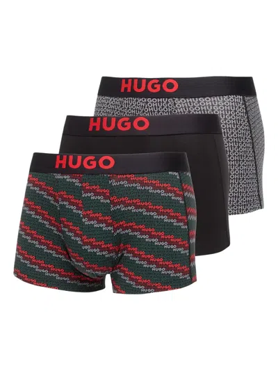 Hugo Boss B-trunk Logo Waistband Boxers (pack Of Three) In Multi