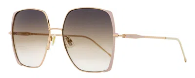 Hugo Boss B1707s Square Edge Sunglasses In Transparent