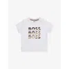 Hugo Boss White T-shirt For Baby Boy With Logo In White
