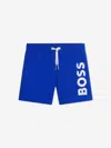 Hugo Boss Boss Boys Blue Swim Shorts In Blue