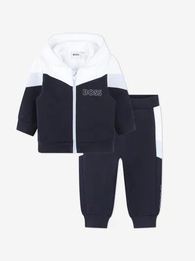 Hugo Boss Baby Boys Logo Tracksuit In Blue