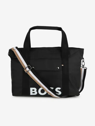Hugo Boss Baby Logo Changing Bag In Black
